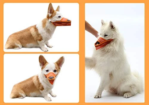 Crazy Felix Bozal de nailon para perros pequeños, medianos y grandes, malla de aire, transpirable y bebible, bozal para mascotas antiladridos