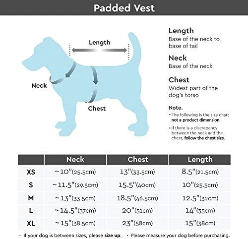 Gooby - Padded Vest, Dog Jacket Coat Sweater with Zipper Closure and Leash Ring