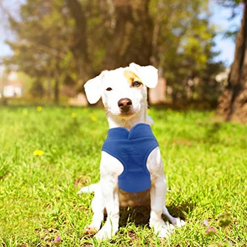 EXPAWLORER - Chaleco de forro polar para perro con bolsillo para abrigos esponjosos y ropa para el otoño y el invierno