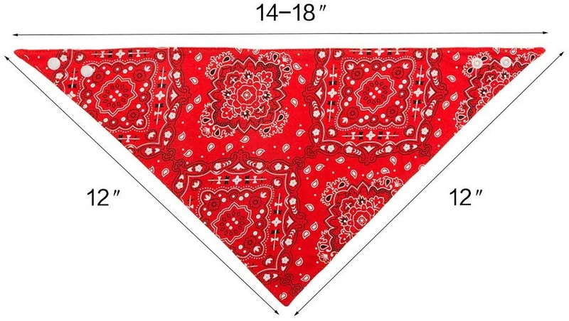 Pawchie Bandanas para perro, pequeñas, 4 unidades, 8 estilos, pañuelos triangulares para mascotas, ajustables con dos broches, juego de pañuelos para perros, cachorros y gatos