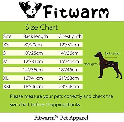 Fitwarm - Ropa para mascotas con capucha y capucha, color rojo