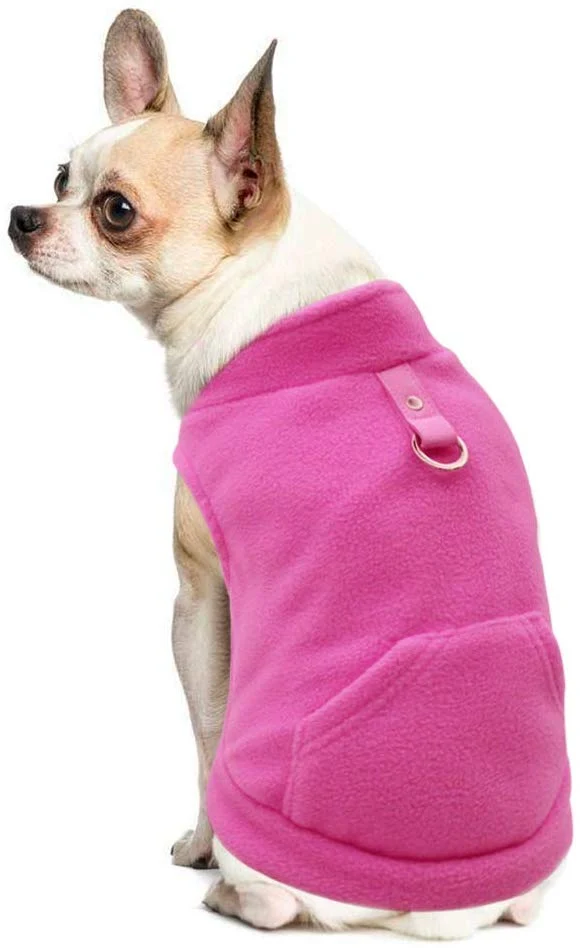 Forro polar con bolsillo para perros pequeños, para uso en otoño e invierno, de EXPAWLORER