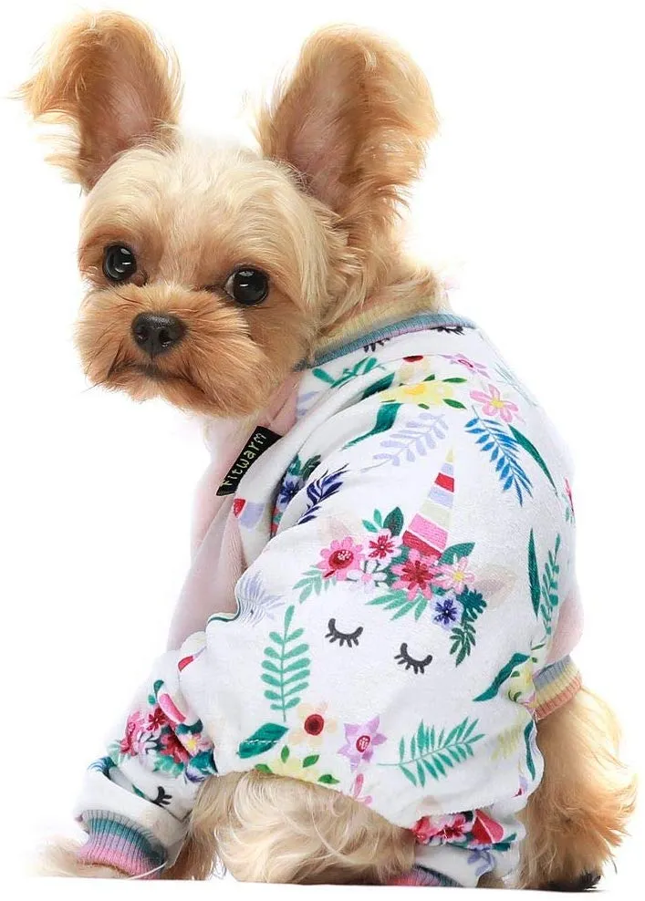 Fitwarm - Pijama de unicornio para mascotas, color rosa