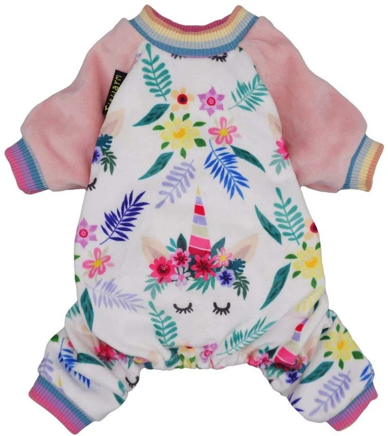 Fitwarm - Pijama de unicornio para mascotas, color rosa