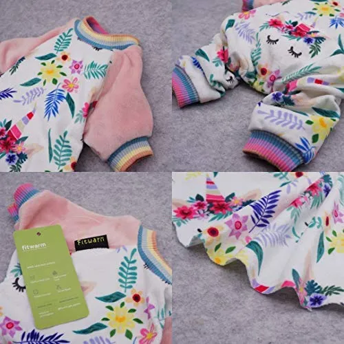 Fitwarm - Pijama de unicornio para mascotas, color rosa