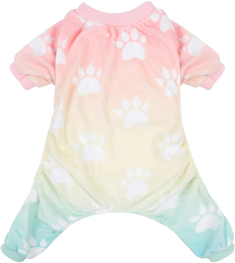 CuteBone Pijamas para perro, ropa suave para gato, ropa para cachorro, mono para perro, pijama para mascotas