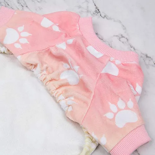 CuteBone Pijamas para perro, ropa suave para gato, ropa para cachorro, mono para perro, pijama para mascotas