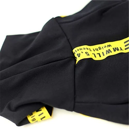 CT COUTUDI - Sudadera con capucha para perros pequeños, color amarillo y negro