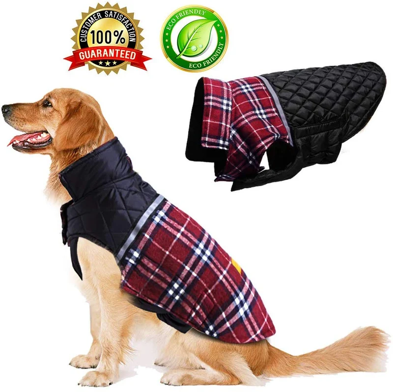 BESAZW - Chaqueta de invierno para perro para perros pequeños, medianos, grandes y resistentes al agua