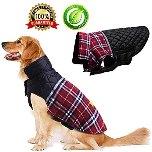BESAZW - Chaqueta de invierno para perro para perros pequeños, medianos, grandes y resistentes al agua