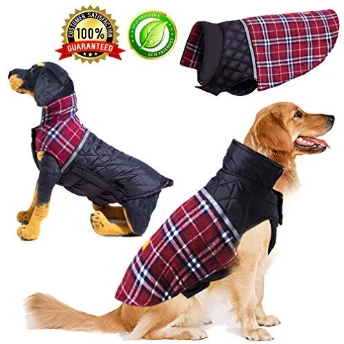 BESAZW - Chaqueta de invierno para perro para perros pequeños, medianos, grandes y resistentes al agua