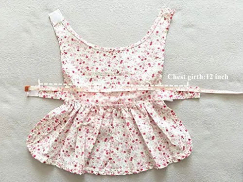Petroom - Vestido de perro para cachorro, diseño de princesa floral para perros pequeños, gatos para verano