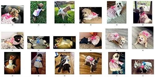 Petroom - Vestido de perro para cachorro, diseño de princesa floral para perros pequeños, gatos para verano
