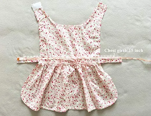 Petroom - Vestido de perro para cachorro, diseño de princesa floral para perros pequeños, gatos para verano