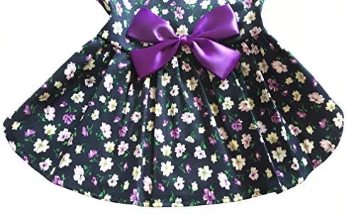 Petroom - Vestido de perro para cachorro, diseño de princesa floral para perros pequeños, gatos para verano