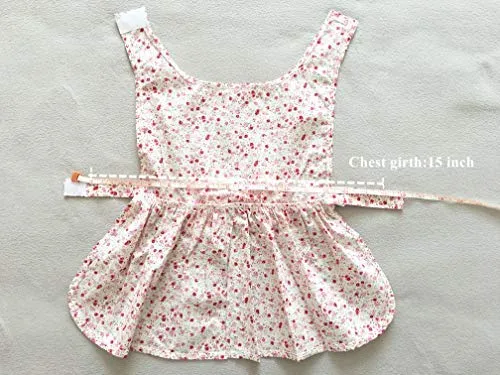Petroom - Vestido de perro para cachorro, diseño de princesa floral para perros pequeños, gatos para verano
