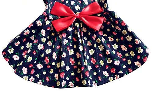 Petroom - Vestido de perro para cachorro, diseño de princesa floral para perros pequeños, gatos para verano