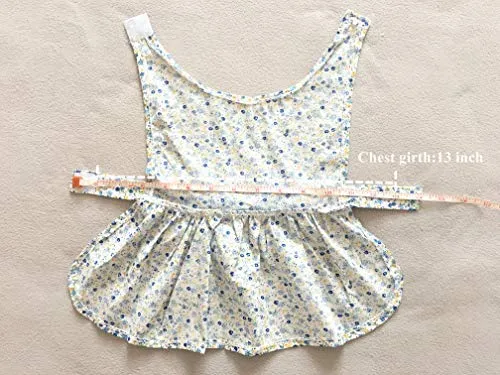 Petroom - Vestido de perro para cachorro, diseño de princesa floral para perros pequeños, gatos para verano