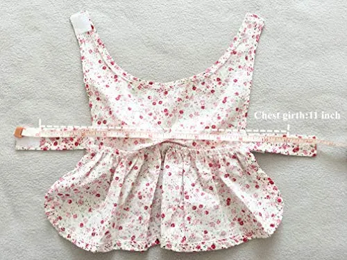 Petroom - Vestido de perro para cachorro, diseño de princesa floral para perros pequeños, gatos para verano