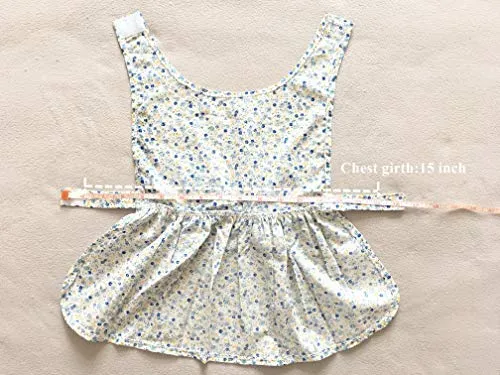 Petroom - Vestido de perro para cachorro, diseño de princesa floral para perros pequeños, gatos para verano