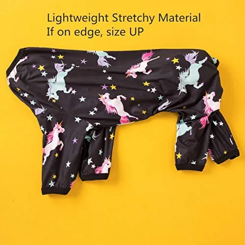 LovinPet - Ropa para perros grandes, pijamas, recuperación posquirúrgico para perros grandes, pijamas ligeros para perros, pijamas para perros de cobertura completa, caballos salvajes con estampado galopando