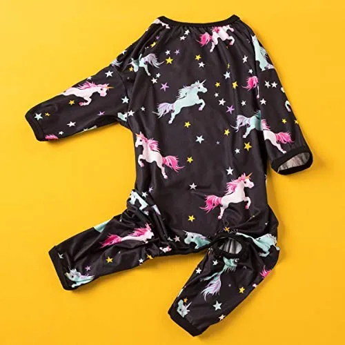 LovinPet - Ropa para perros grandes, pijamas, recuperación posquirúrgico para perros grandes, pijamas ligeros para perros, pijamas para perros de cobertura completa, caballos salvajes con estampado galopando