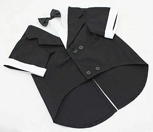 Evursua - Traje de esmoquin para perros grandes, para bodas y fiestas