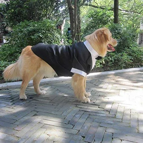 Evursua - Traje de esmoquin para perros grandes, para bodas y fiestas