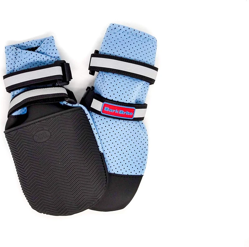 Bark Brite - Botas protectoras de neopreno para perro, diseño de huella de perro, 5 tamaños