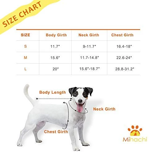 Mihachi – Sudadera para perro, ropa de abrigo de invierno con rayas coloridas para clima frío