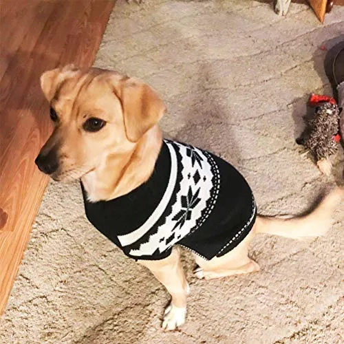 Mihachi – Sudadera para perro, ropa de abrigo de invierno con rayas coloridas para clima frío