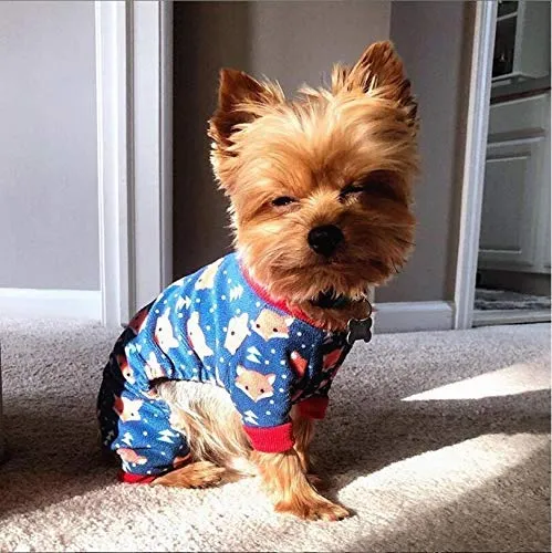 Pijama de perro CuteBone Lindo Gato Ropa de mascota Pjs Onesie