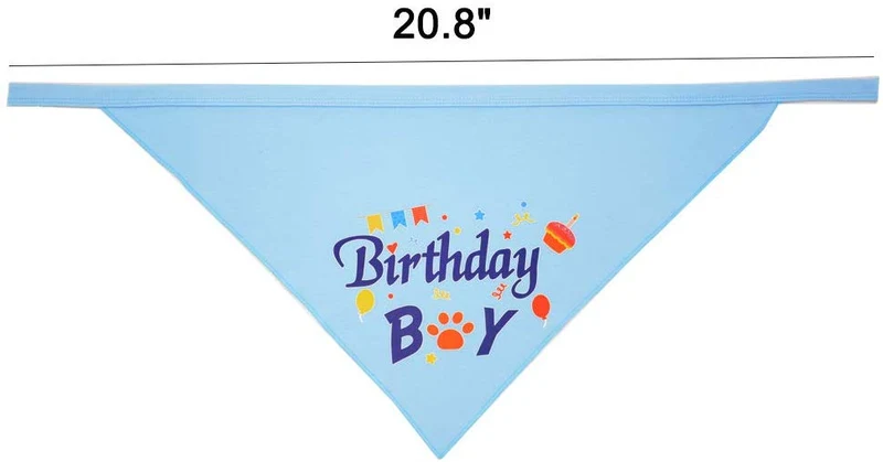Bandana de cumpleaños para perro, pañuelo y corona, sombrero de cumpleaños, diseño de flores para perros de tamaño mediano a grande