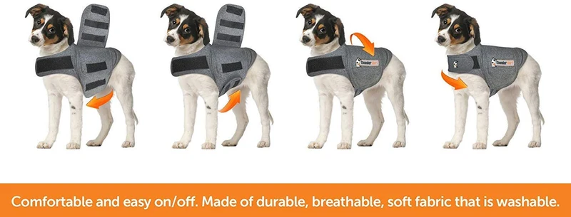 Thunder Anxiety Dog Jacket Over Excitement Shirt (L(41-64lbs))