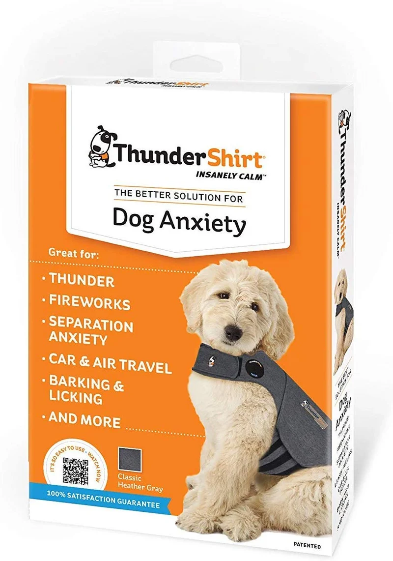 Thunder Anxiety Dog Jacket Over Excitement Shirt (L(41-64lbs))