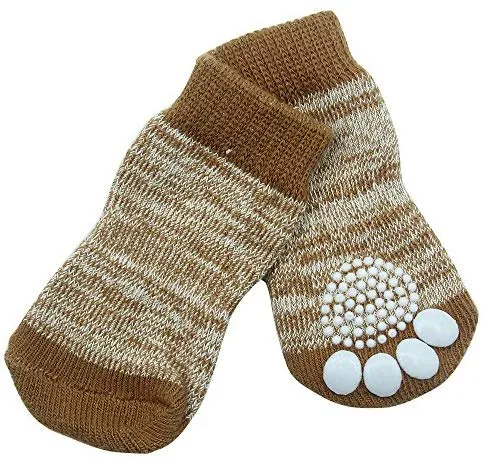 PUPTECK Anti-Slip Dog Socks Pet Paw Protection for Indoor Wear