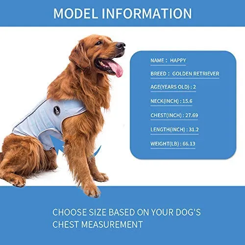 Chaleco de alivio de la ansiedad para perro, chaleco calmante para perros, chamarra ajustable para perros XS S M L XL