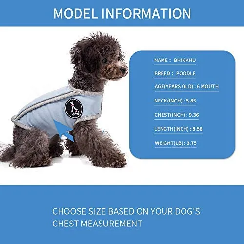 Chaleco de alivio de la ansiedad para perro, chaleco calmante para perros, chamarra ajustable para perros XS S M L XL