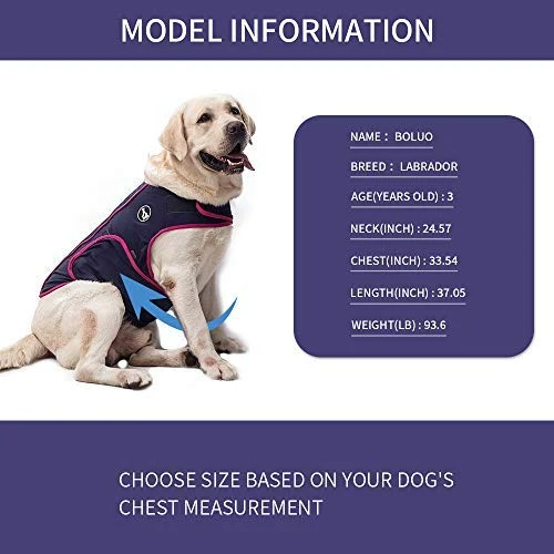 Chaleco de alivio de la ansiedad para perro, chaleco calmante para perros, chamarra ajustable para perros XS S M L XL