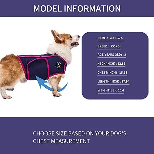 Chaleco de alivio de la ansiedad para perro, chaleco calmante para perros, chamarra ajustable para perros XS S M L XL