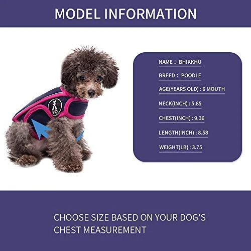 Chaleco de alivio de la ansiedad para perro, chaleco calmante para perros, chamarra ajustable para perros XS S M L XL