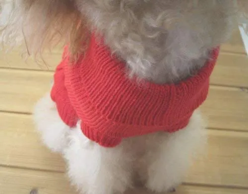 Tangpan suéter con cuello de tortuga para perros