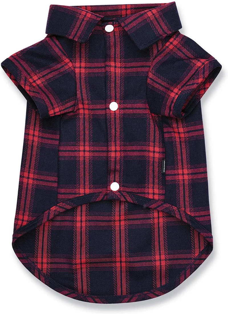 Koneseve - Camiseta para perro, diseño a cuadros, para gato, transpirable, para perros pequeños, medianos, grandes, gatos, cachorros, suave, adorable, informal, acogedor, para Halloween y fiestas de Acción de Gracias, disfraces de Navidad