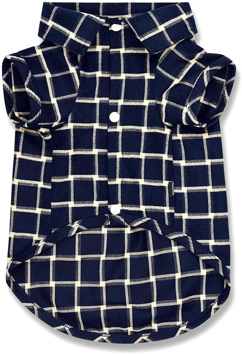 Koneseve - Camiseta para perro, diseño a cuadros, para gato, transpirable, para perros pequeños, medianos, grandes, gatos, cachorros, suave, adorable, informal, acogedor, para Halloween y fiestas de Acción de Gracias, disfraces de Navidad