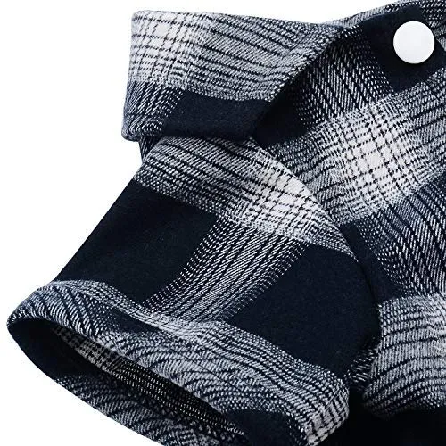 Koneseve - Camiseta para perro, diseño a cuadros, para gato, transpirable, para perros pequeños, medianos, grandes, gatos, cachorros, suave, adorable, informal, acogedor, para Halloween y fiestas de Acción de Gracias, disfraces de Navidad