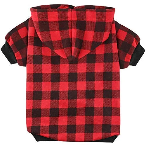 Blaoicni sudadera con capucha para perros, gatos, cachorros, abrigos cálidos y suaves