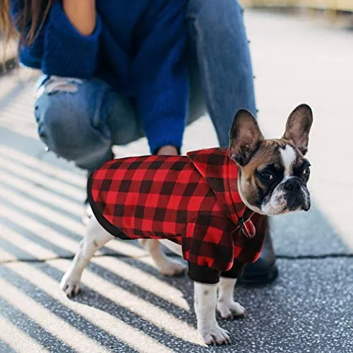 Blaoicni sudadera con capucha para perros, gatos, cachorros, abrigos cálidos y suaves