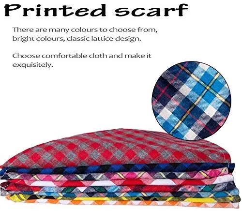 Paquete de 8 bandanas para perro y bufanda para perro, pañuelo triangular para mascotas, lavable, reversible, estampado a cuadros, pañuelo para mascotas y perros