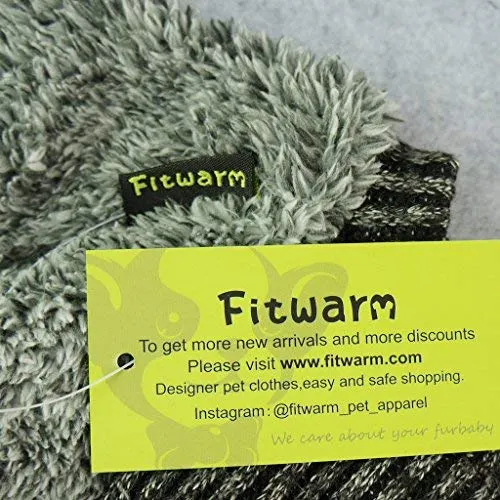 fitwarm Fuzzy Fleece perro de mascota Ropa Térmica Para pijamas Pjs Escudo Jumpsuit