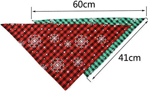FINDMAG Bandana triangular para perro, reversible, a cuadros, para pintar, baberos, bufanda, lavable y ajustable, juego de pañuelos para perros, gatos, mascotas